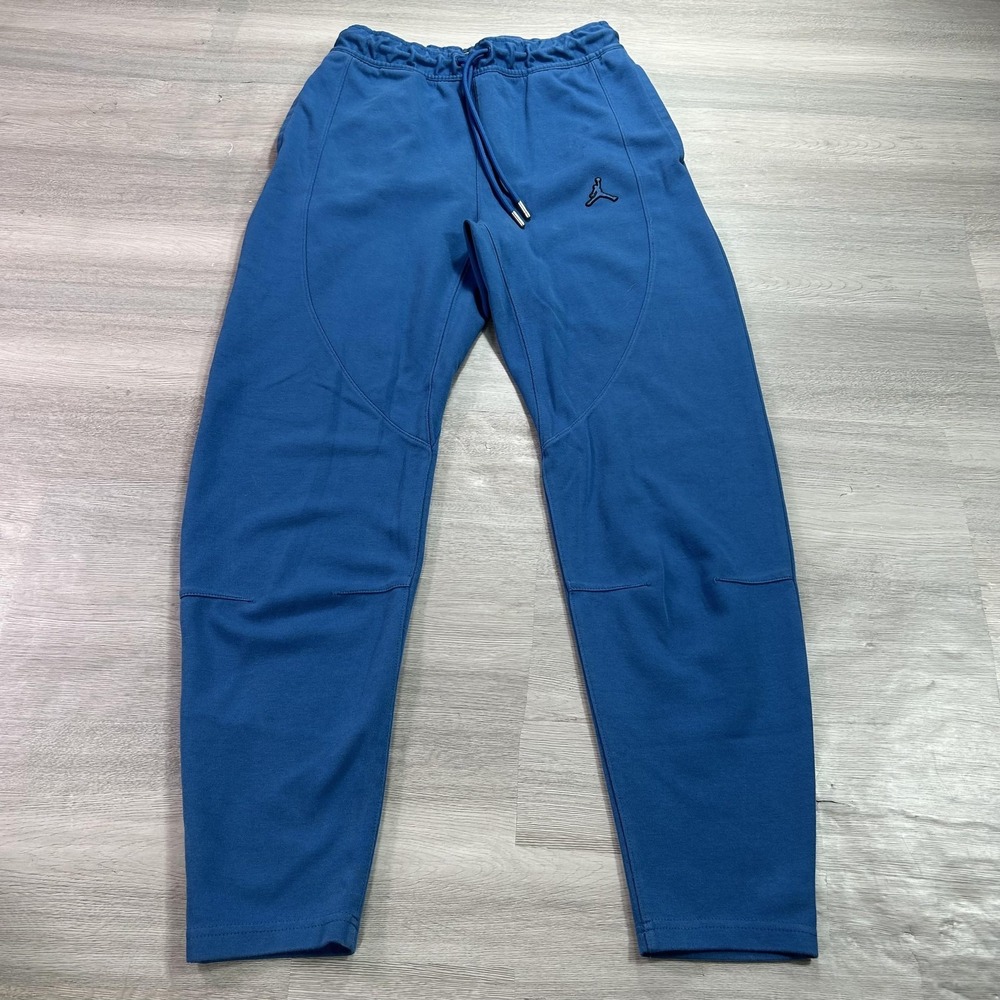 Jordan Sweatpants Mens Small Blue Fleece Elastic Waist Athletic DJ0881-407